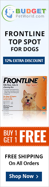 Frontline Top Spot is an effective flea and tick preventive for canines. his affordable treatment kills almost 100% fleas in 24 hours of application and takes 48 hours to eliminate 100% ticks from the dog’s body.